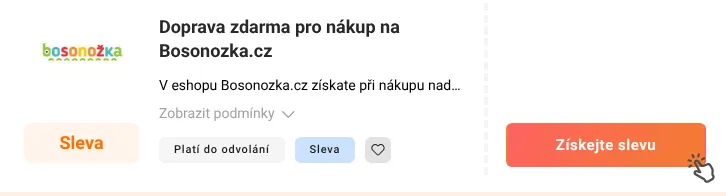 Jak využít slevu Bosonozka.cz