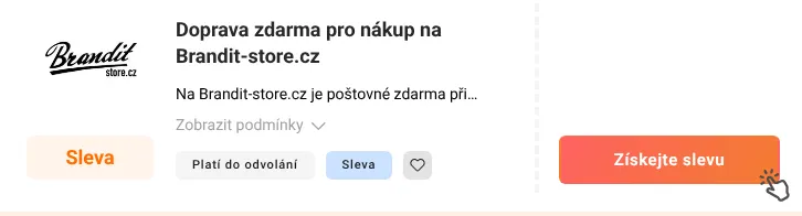 Jak využít slevu Brandit-store.cz