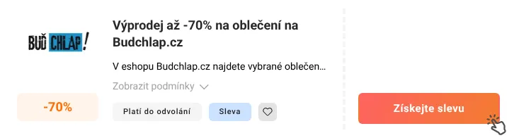 Jak využít slevu Budchlap.cz