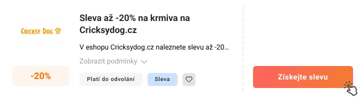 Jak využít slevu Cricksydog.cz