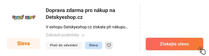 Jak využít slevu Detskyeshop.cz