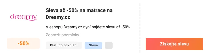 Jak využít slevu Dreamy.cz