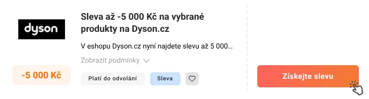 Jak využít slevu Dyson.cz