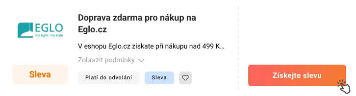 Jak využít slevu Eglo.cz