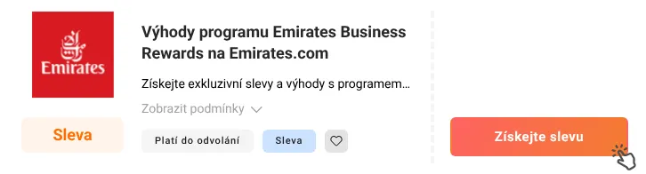 Jak využít slevu Emirates.com