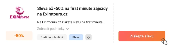 Jak využít slevu Eximtours.cz