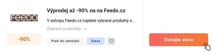 Jak využít slevu Feedo.cz
