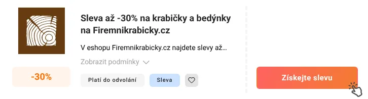 Jak využít slevu Firemnikrabicky.cz
