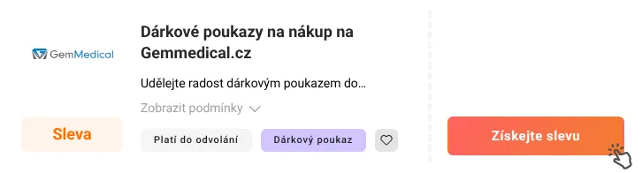 Jak využít slevu Gemmedical.cz