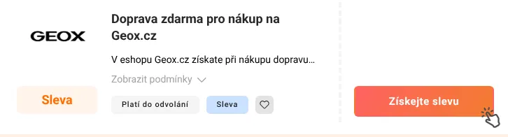 Jak využít slevu Geox.cz