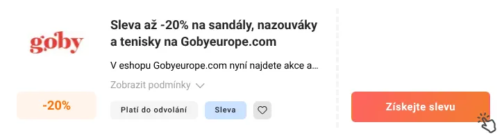 Jak využít slevu Gobyeurope.com