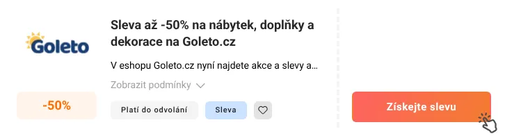 Jak využít slevu Goleto.cz