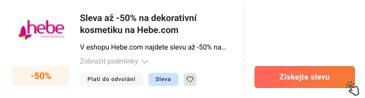 Jak využít slevu Hebe.com