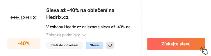 Jak využít slevu Hedrix.cz