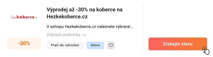 Jak využít slevu Hezkekoberce.cz