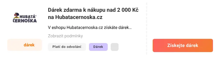 Jak využít slevu Hubatacernoska.cz
