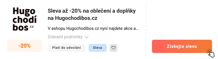 Jak využít slevu Hugochodibos.cz
