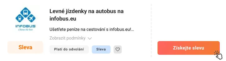 Jak využít slevu Infobus.eu