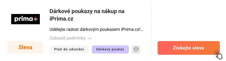 Jak využít slevu iPrima.cz