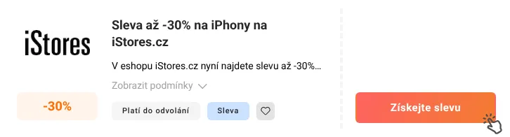 Jak využít slevu iStores.cz
