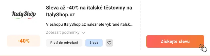 Jak využít slevu ItalyShop.cz