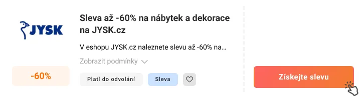 Jak využít slevu JYSK.cz