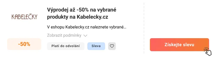 Jak využít slevu Kabelecky.cz