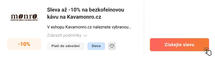 Jak využít slevu Kavamonro.cz