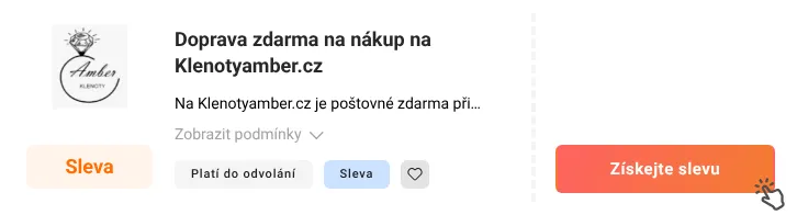 Jak využít slevu Klenotyamber.cz