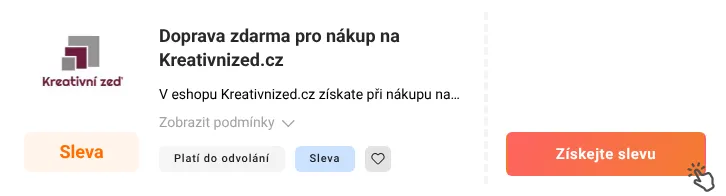 Jak využít slevu Kreativnized.cz