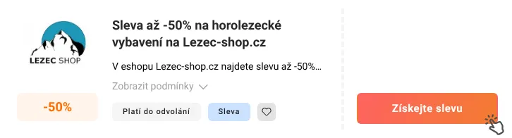 Jak využít slevu Lezec-shop.cz