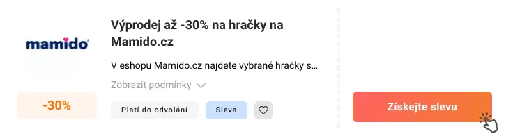 Jak využít slevu Mamido.cz