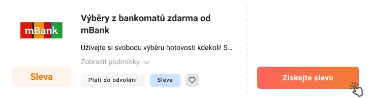 Jak využít slevu mBank.cz