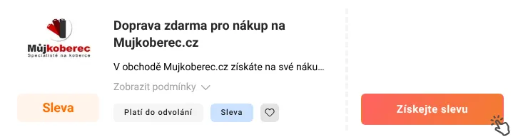 Jak využít slevu Mujkoberec.cz