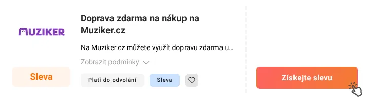 Jak využít slevu Muziker.cz