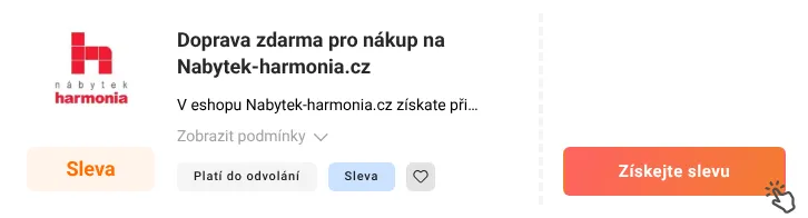 Jak využít slevu Nabytek-harmonia.cz