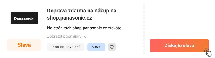 Jak využít slevu Panasonic.com