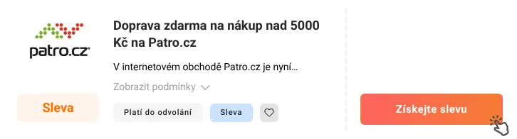 Jak využít slevu Patro.cz