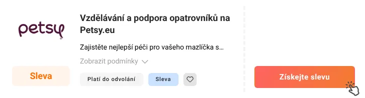 Jak využít slevu Petsy.eu