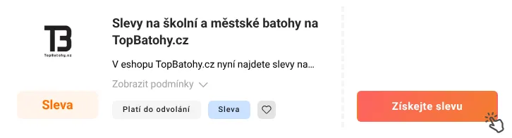 Jak využít slevu Topbatohy.cz