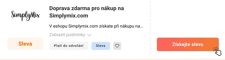 Jak využít slevu Simplymix.com