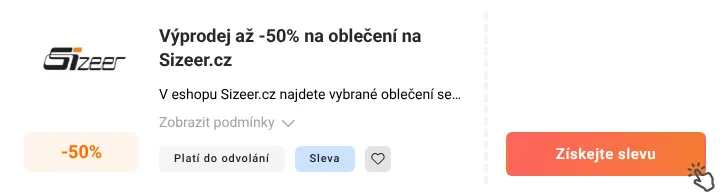 Jak využít slevu Sizeer.cz