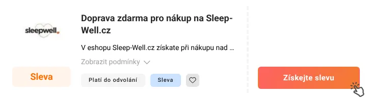 Jak využít slevu Sleep-well.cz