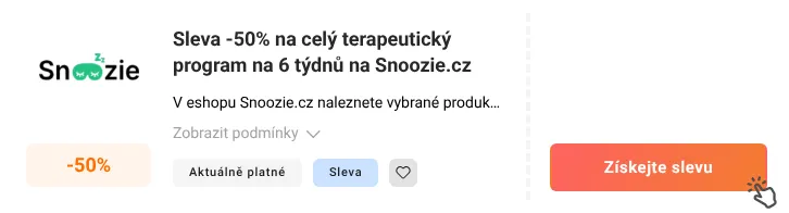 Jak využít slevu Snoozie.cz
