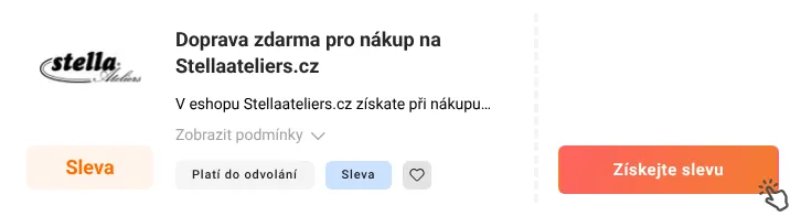 Jak využít slevu Stellaateliers.cz