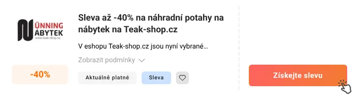 Jak využít slevu Teak-shop.cz
