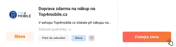 Jak využít slevu Top4mobile.cz