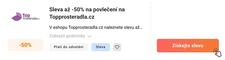 Jak využít slevu Topprosteradla.cz