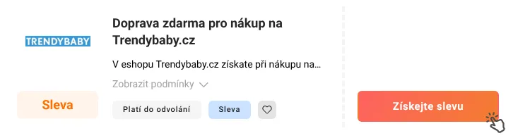 Jak využít slevu Trendybaby.cz