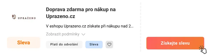 Jak využít slevu Uprazeno.cz